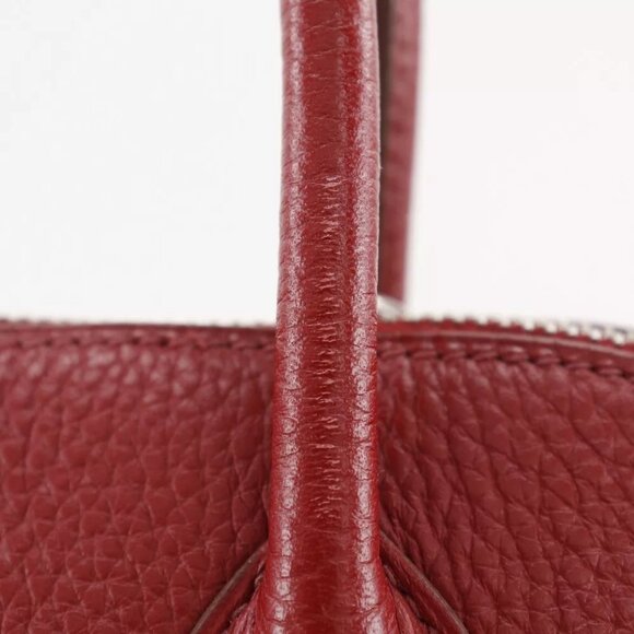 HERMES Bolide31 Handbag Rouge Garance Red/Silver Hardware Taurillon Clemen... - Picture 12 of 12